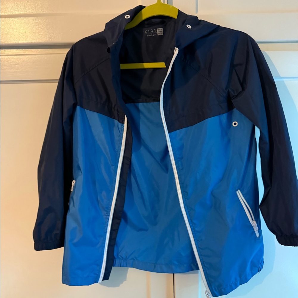 Blue and Navy Kids Windbreaker Jacket
